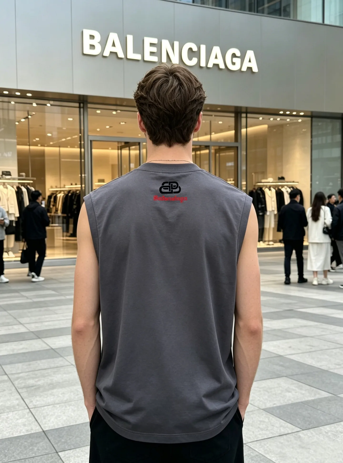 ⚜️Balenciag* New Arrival 🎽 ， . . . . ， 32 240g . Breathable！ ， . ！ ：Black.White.Gray.Sizes：S-3XL ❗️（175/145 L）
